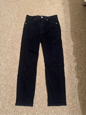 Express Women's Dark Navy Straight Jeans